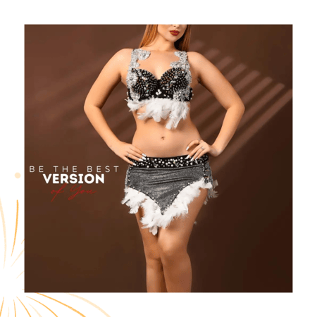 بدلة رقص مصري فخمة تطريز يدوي