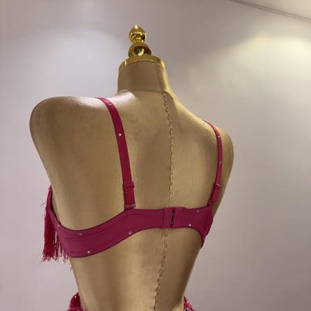 بدلة رقص شرقي ثلاث قطع ألوان متعددة