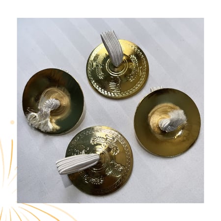 صاجات رقص شرقي ذهبي