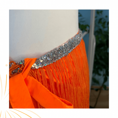 شال رقص شرقي باهداب