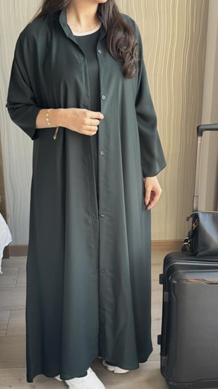 عباية نسناس زيتي