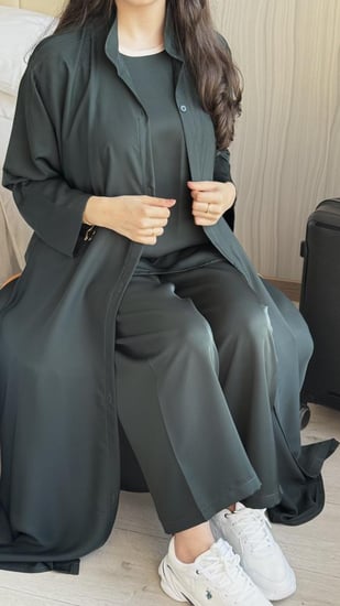 عباية نسناس زيتي