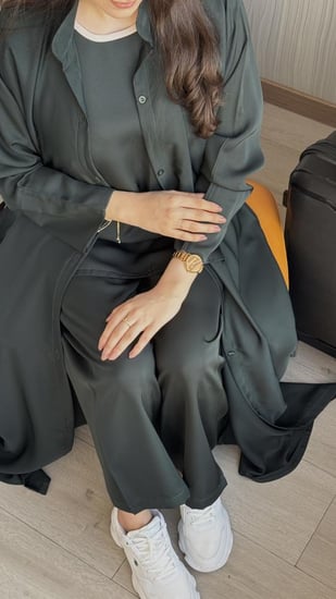 عباية نسناس زيتي