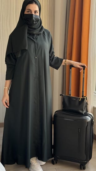 عباية نسناس زيتي