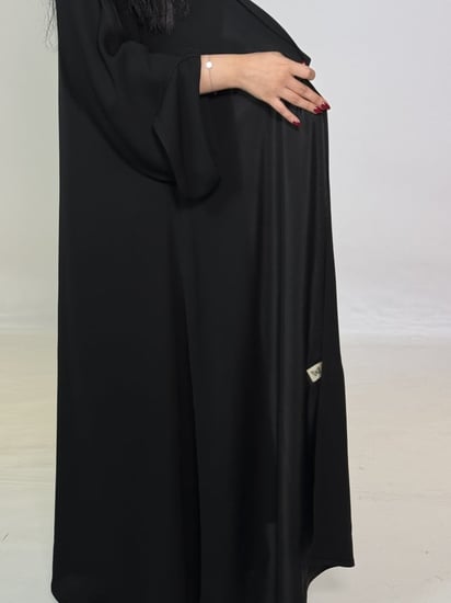 عباية دبل فيس اسود