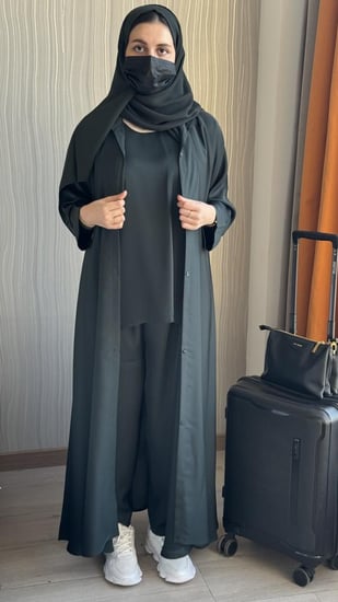 عباية نسناس زيتي