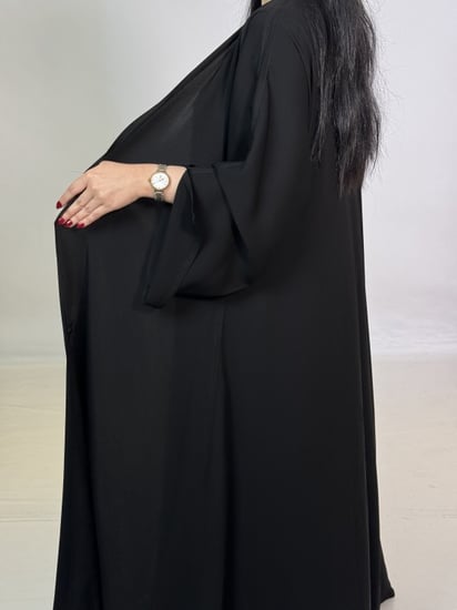 عباية دبل فيس اسود