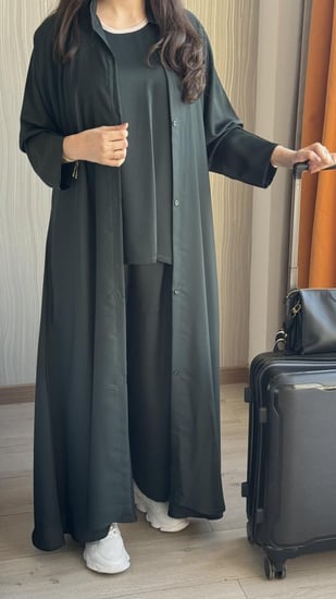 عباية نسناس زيتي