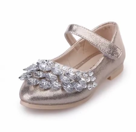 حذاء كريستال ذهبي