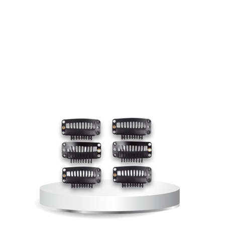 كلبسات شعر 6 حبات ( أسود )