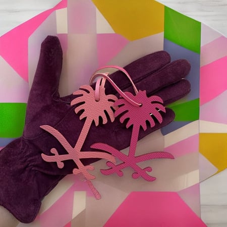 Saudi Leather bag charm