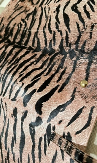 Nude zebra bag