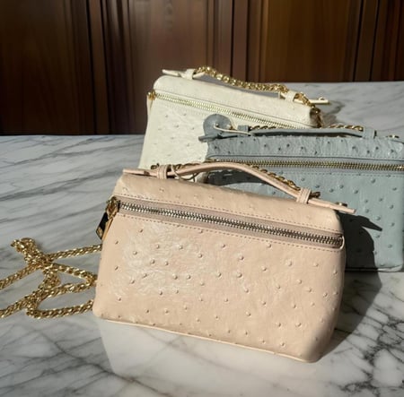 Crossbody Ostrich Bag
