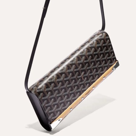 GOYARD Goyardine Monte Carlo Bois Clutch