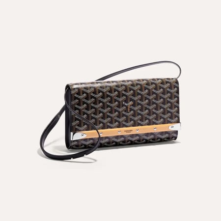 GOYARD Goyardine Monte Carlo Bois Clutch