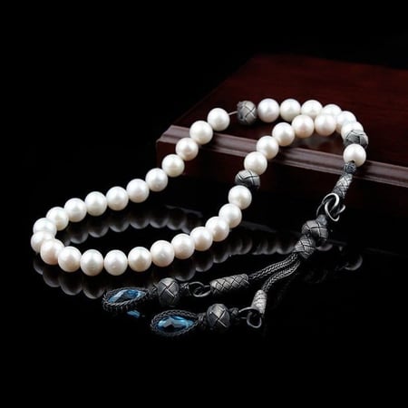 سبحة فخمة من حجر اللؤلؤ