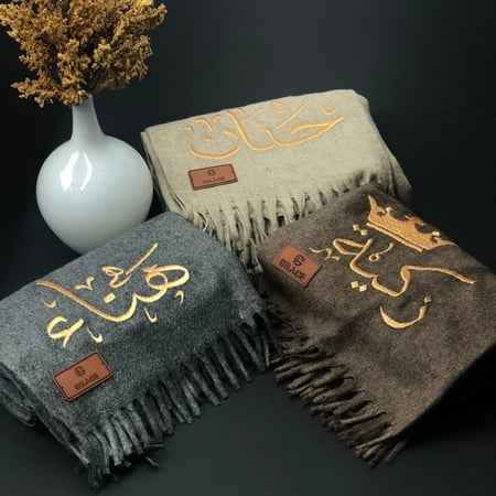 شال جوخ نسائي رصاصي GRACE