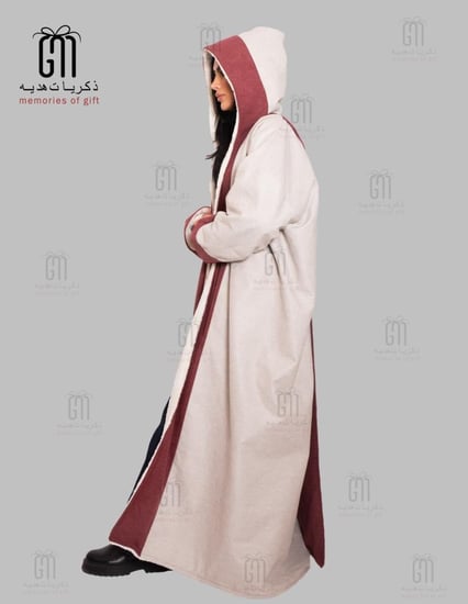 فروة نسائي مع وشاح -ذكريات هديه