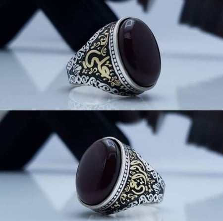 خاتم حسب الطلب / اختر خاتمك حسب رغبتك / شعار , أسم , حرف