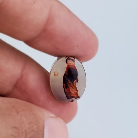 حجر عقيق يمني مصور مميز