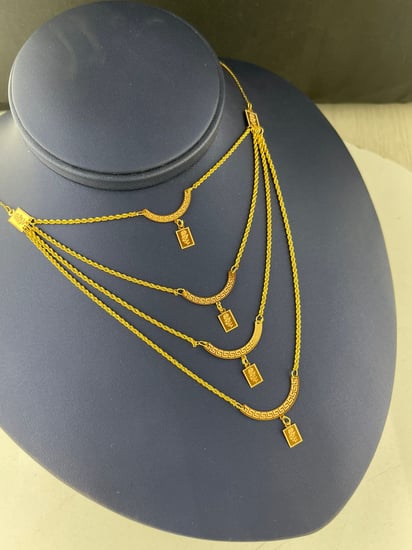 شلال السبايك فاخر و انيق ذهب عيار٢١ الوزن 4.87 بوابة 4