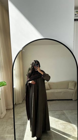 عباية شتوية بشال كشميري