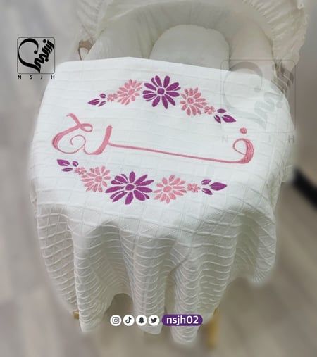 بطانيه بطانيات مطرزه تطريز ورود اسماء كوفله
