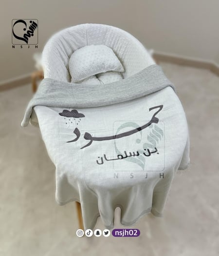 بطاتيات مواليد مطرزه رمادي