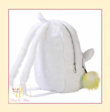 حقيبة ظهر يونيكورن أبيض حجم متوسط Unicorn School Backpack Medium