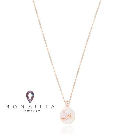 سلاسل الأحرف العربية الأنيقة , اللون روز جولد (LA1) .