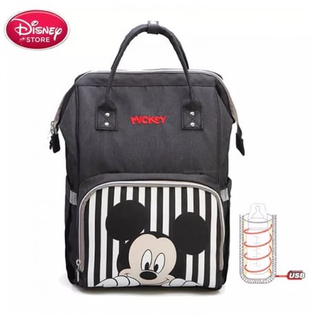 شنطة لاحتياجات  الاطفال والمواليد مع سخان الرضعة وعلاقات للعربة