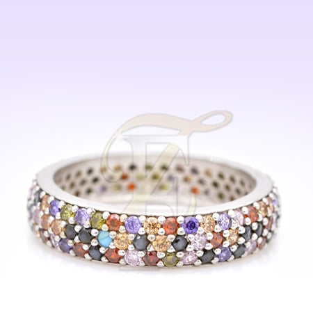 دبل زركون فضه عيار 925