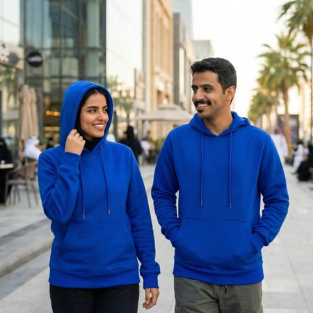 بلوفر ازرق قطن فاخر ملمس قطني صافي