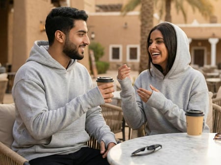 بلوفر ابيض مخلوط قطن واقف لمشاريع الهوية