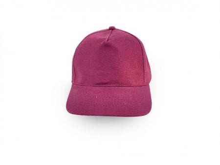 كاب قطن سادة احترافي - عنابي