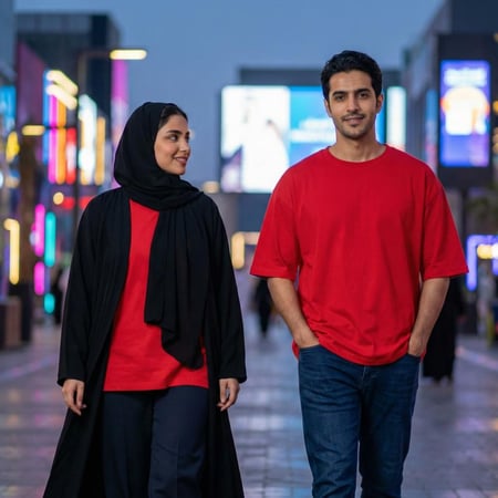 تفاصيل نسيج تيشيرت اوفر سايز قطن أحمر عالي الجودة والمتانة الفائقة.