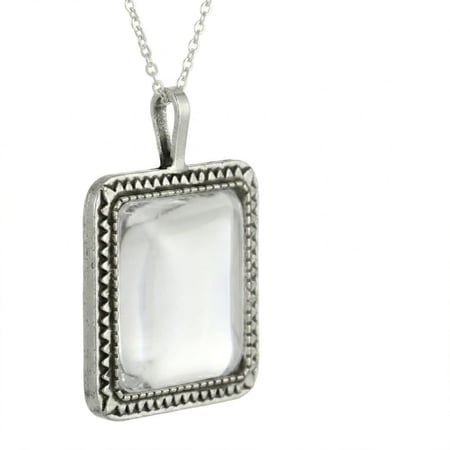 قلادة سبلميشن مربعة مرصعة بالكريستال جاهزة للطباعة الحرارية