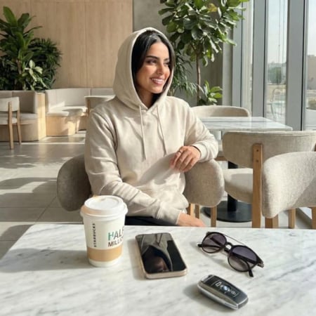 بلوفر ماركة كريمي قماش قطني أصلي