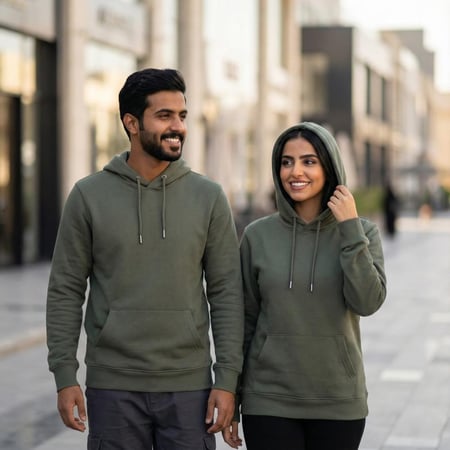 كنزة زيتية قطن شتوي أصلي