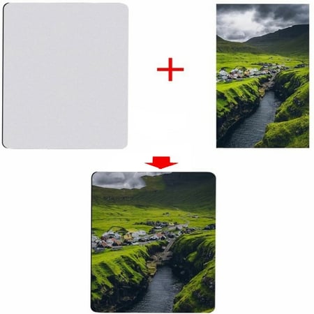 وجه علوي أبيض ماوس باد سادة جاهز لتنفيذ الطباعة الحرارية