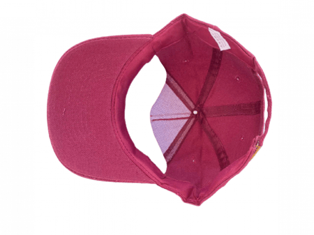 كاب قطن سادة احترافي - عنابي