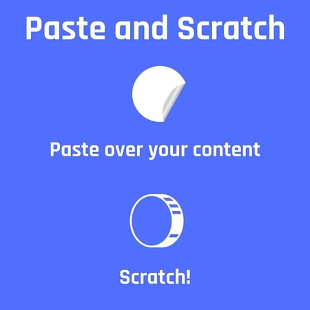 150 ملصق مستطيل قابل للخدش لون رمادي