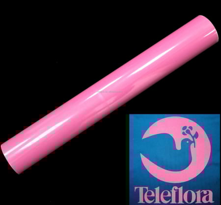 رول فينيل حراري عاكس لون فوشي يظهر ملمس الخامة وجودة اللون للاستخدام