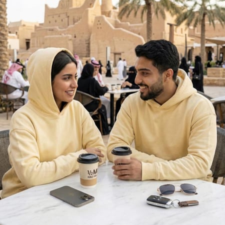 تفاصيل خامة القطن الثقيل لهودي الغيوم من متجر الشرق النادر