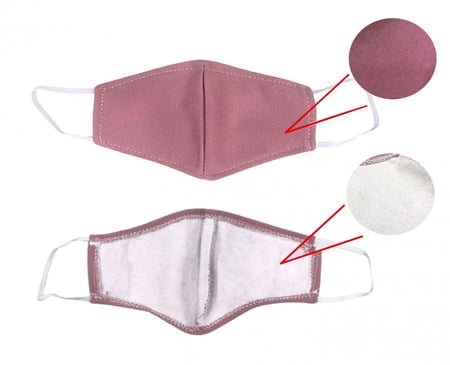 كمام سبلميشن وردي بأربطة أذن مرنة ومريحة للاستخدام