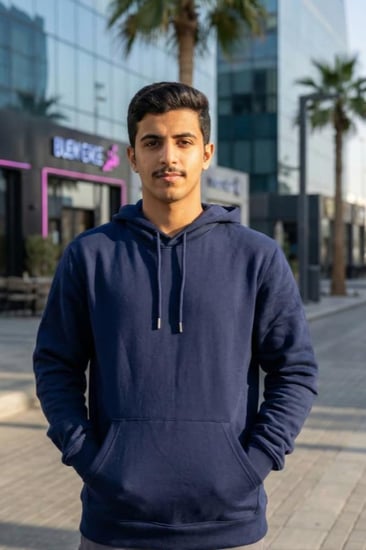 بلوفر كحلي رجالي فخم لون ملكي