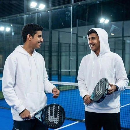 بلوفر هيرو أبيض قطن شبابي