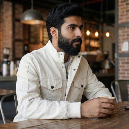 جاكيت قطني سكري فاخر جدا