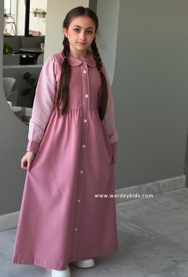 مريول ماريت وردي ابتدائي من الخلف