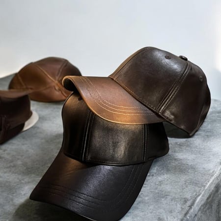 كاب جلد سادة